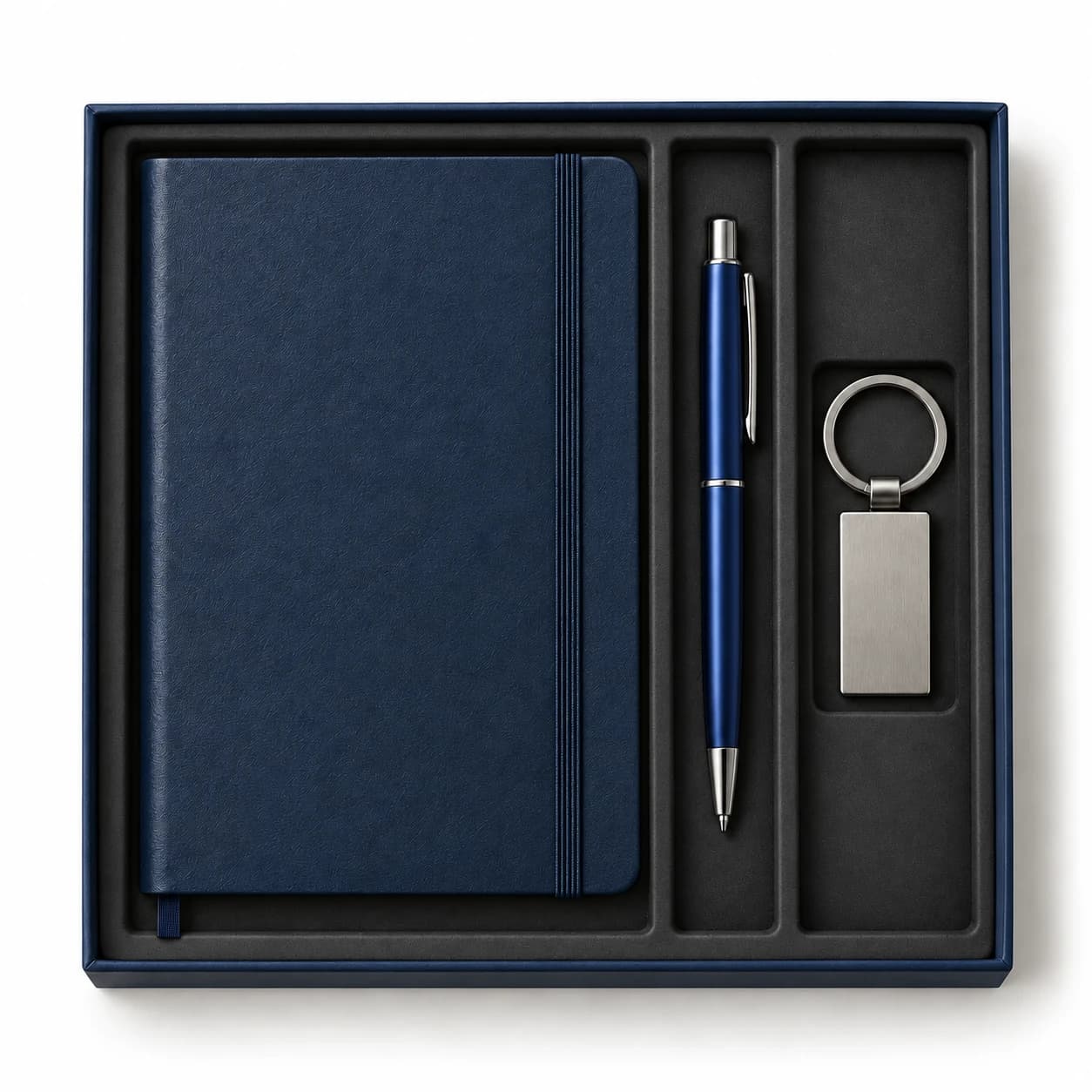 Inspiratieset met notitieboek en sleutelhanger