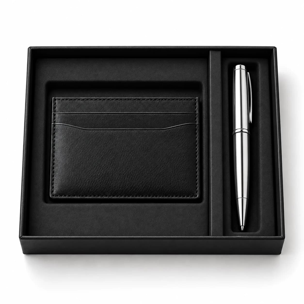 Kantoor set kaarthouder en pen