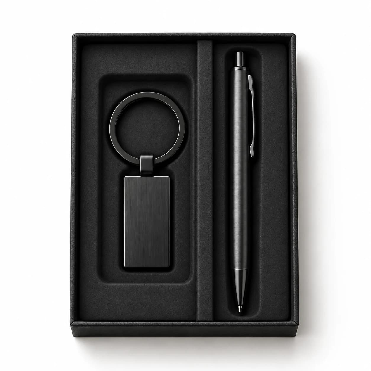 Set teamsleutelhanger en pen