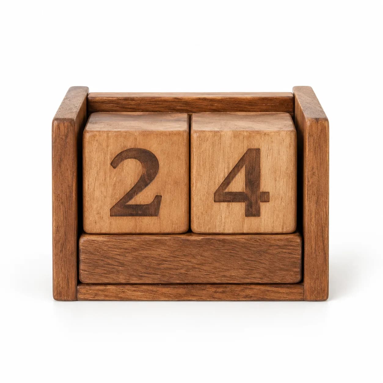 Set houten agenda, pen en kalender – afbeelding 4