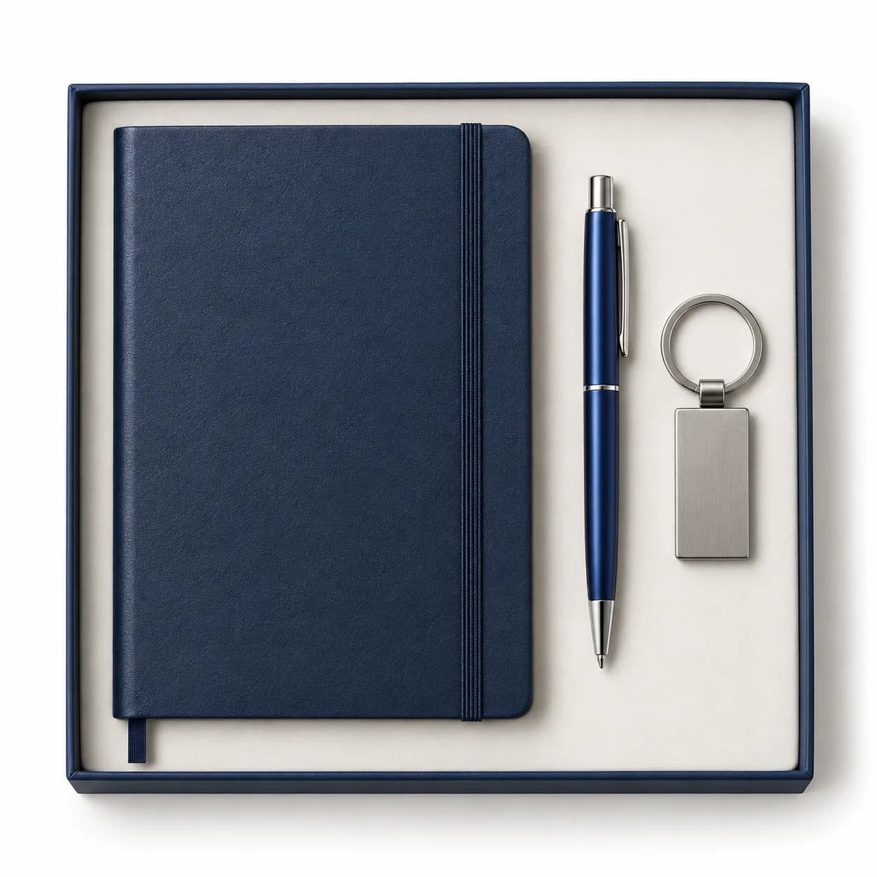 Inspiratieset met notitieboek en sleutelhanger