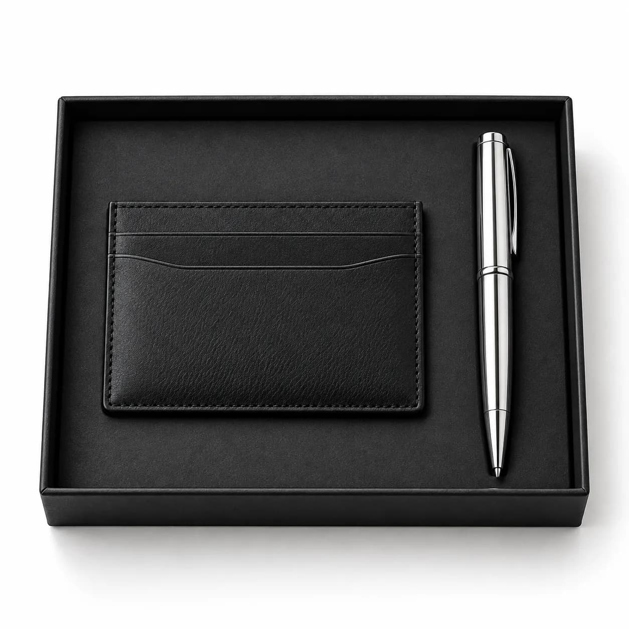 Kantoor set kaarthouder en pen