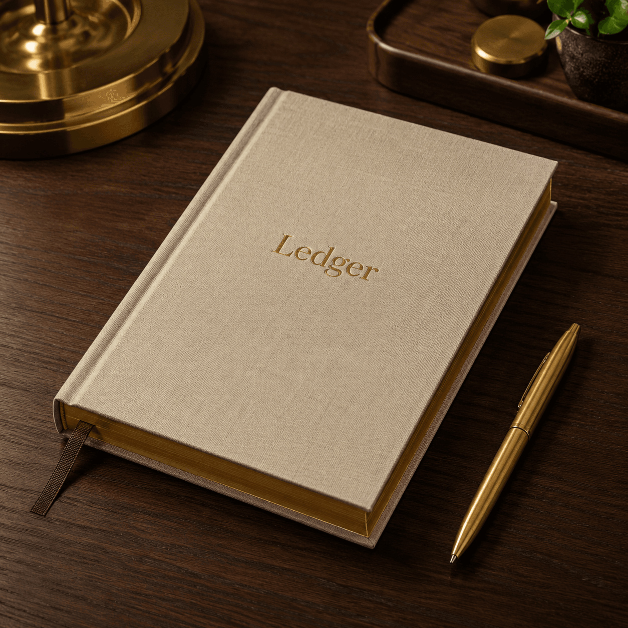 Ledger hardcover dagboek